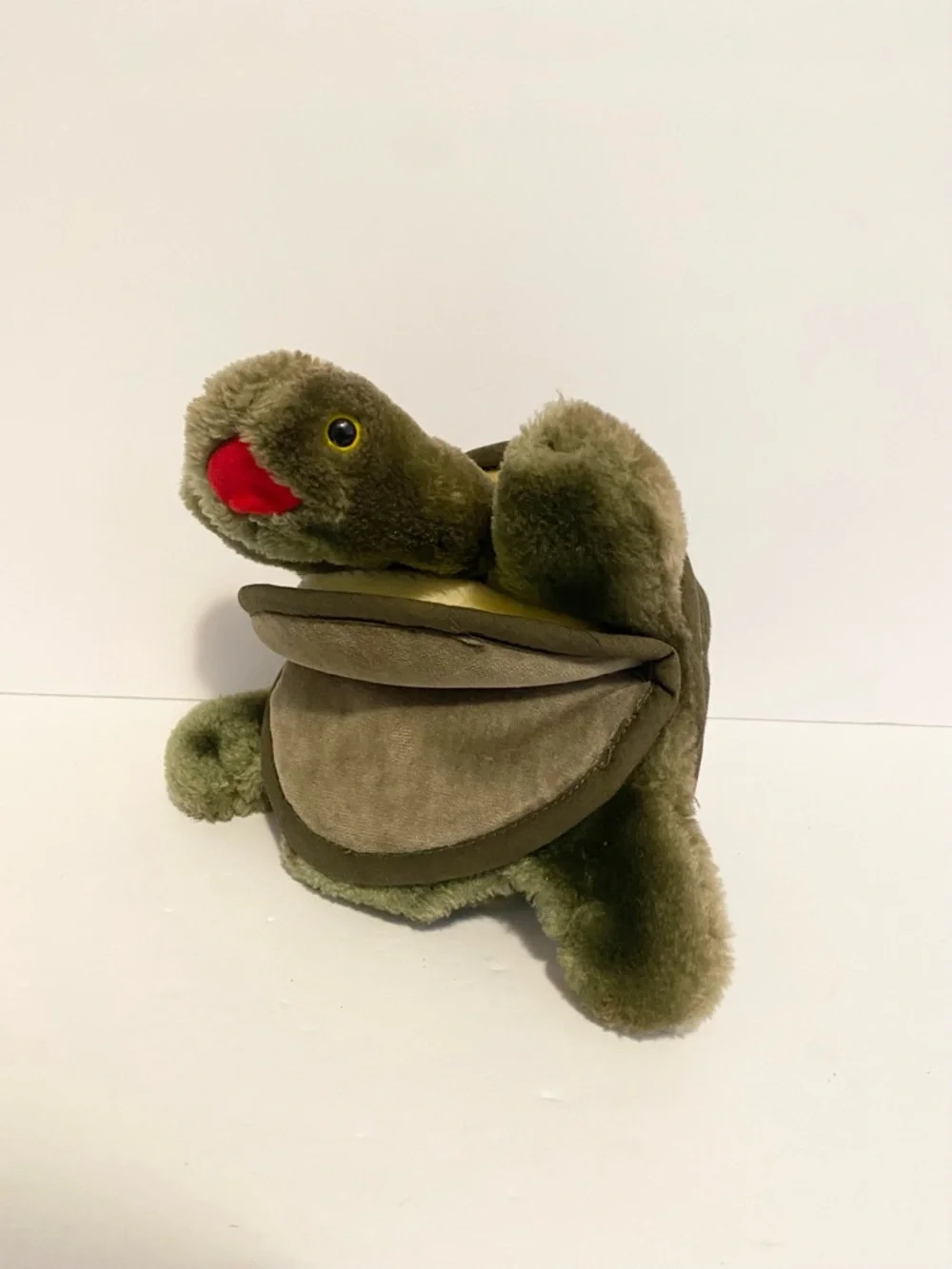 Folkmanis Folktails Turtle Hand Puppet Tortoise Plush Stuffed Animal Vintage Toy - Picture 1 of 7